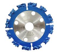 Lama da taglio multiuso, 125 mm, disco da taglio in metallo duro, 22,23/15,875 mm, per tronchi, radici, legno, gomma solida, plastica