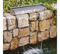 Lama d'acqua in acciaio inox lunghezza 60 cm, cascate laghetti da giardino