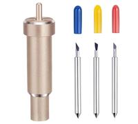 Lama di ricambio e alloggiamento di taglio profondo, taglio profondo lama 30/45/60 gradi lame da taglio sottili accessori compatibili con Cricut explore aria/aria 2/maker 3, oro taglia unica