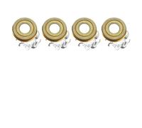 Lama di ricambio for rasoio, 4 testine, lame di ricambio for testina di rasoio, compatibile con Skull Shaver, lame di ricambio for testina di rasoio(Gold 4 pcs 1 set)
