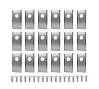 Lama di ricambio for tagliabordi in acciaio inox for robot tagliaerba, set di lame for tagliaerba, compatibile con Worx, Landroid(Silver,36PCS)