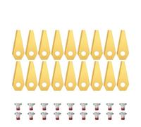 Lama di ricambio for tosaerba, confezione da 9/18/27 pezzi, lame in acciaio inossidabile for tosaerba robotizzato Indego.(Golden 18pcs)