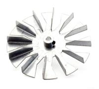 Lama di scarico singola a pala a combustione da 5 pollici, in metallo, compatibile con Accentra FS PC45 Pellet Pro II PF100 Furnace BA100, codice articolo 32040985