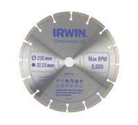 Lama diamantata Irwin 230 mm x 22,23 mm segmentata per calcestruzzo, mattoni, gr