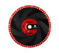 Lama diamantata per taglio di metalli 9 "- BRSCHNITT 230mm Lama per sega diamantata multiuso per cemento armato in lamiera angolare in ferro inox calcestruzzo.