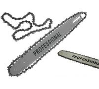 Lama e Barra Per Motosega da 45 cm 18" Pollici 72 Maglie Ricambio più Catena e Seconda Catena in Omaggio Per Motoseghe Scoppio 45 CC 52 CC Set Ricambio Motosega Barra Guida