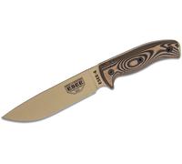 Lama ESEE Desert tan, manico coyote/nero G-10 3D, fodero nero 6PDT-005