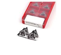 Lama for scanalatura in metallo duro for utensili for tornio CNC TCGT090202 AL TCGT 090204 TCGT11 0204 TCGT110202 TCGT16 T302 TCGT16T304 Utensile for tornitura in alluminio CNC - 10 pezzi ( Size : TCG