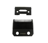 Lama for Tagliacapelli Faper Diamond Carbon DLC, Compatibile Con Madeshow, Lama for Tagliacapelli G9C M50, Fissa Di Ricambio Nera(G9G stand blade)
