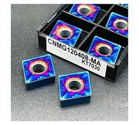 Lama girevole indicizzabile in metallo 10 pezzi CNMG120404 CNMG120408 MA Utensile for tornitura CNC Lame for fresatura Inserto da taglio(CNMG120408 MA KT7030)
