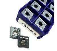 Lama girevole indicizzabile in metallo 10 pezzi CNMG120404 CNMG120408 NN LT10 inserti in metallo duro utensile for tornitura esterna CNC utensile for tornitura inserto(CNMG120408 NN LT10)