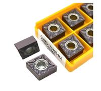 Lama girevole indicizzabile in metallo 10 pezzi CNMG120408 CNMG120404 15TF Utensili for tornitura CNC Lama for taglierina in metallo Utensile for tornitura(CNMG120408 MA 15TF)