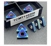 Lama girevole indicizzabile in metallo 10 pezzi Inserto in metallo duro TCMT110204 TCMT16T304 KT7030 Utensile for tornitura in metallo Utensili for tornitura esterna Fresa(TCMT 110208 KT7030)