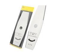 Lama in acciaio bianco for tosaerba con denti, utensili elettrici, lama dritta a forma di diamante, lama curva seghettata for decespugliatore(2)