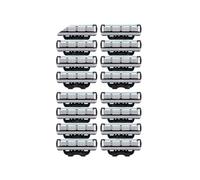 Lama In Acciaio Inossidabile, Affilata, Rasoio Di Sicurezza A 3 Strati, Compatibile Con Gillette, Lame Di Ricambio For Rasoio Manuale Mach 3(12 Pcs)