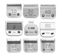 Lama In Acciaio Staccabile For Toelettatura Di Cani Da Compagnia, Compatibile Con Andis, Compatibile Con Oster A5 E 76, Compatibile Con Wahl, Tosatrice For Animali Serie KM 10(NO.50-0.2mm)