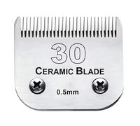 Lama In Ceramica For Animali Domestici Staccabile HT Da 5/8", Compatibile Con Andis, AG, AGC, AGP, AGRC, Compatibile Con Wahl, Tagliacapelli Serie KM, Dimensioni: 3/4" 16 Mm A Bassa Temperatura(30)