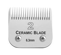 Lama in ceramica staccabile di ricambio professionale for cani, compatibile con Andis, AG, AGC, AGP, AGRC, AGCL, compatibile con Wahl, serie KM2, KM5, KM, parti di ricambio for tagliacapelli(6.3mm)