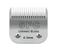 Lama in ceramica staccabile di ricambio professionale for cani, compatibile con Andis, AG, AGC, AGP, AGRC, AGCL, compatibile con Wahl, serie KM2, KM5, KM, parti di ricambio(5FC(6.3mm))