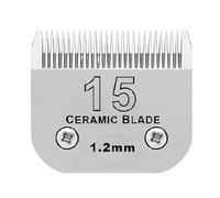 Lama in ceramica staccabile di ricambio professionale for cani, compatibile con Andis, AG, AGC, AGP, AGRC, AGCL, compatibile con Wahl, serie KM2, KM5, KM, parti di ricambio(15(1.2mm))