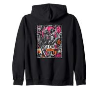 Lama incontra Seta Samurai Geisha Urban Japan Felpa con Cappuccio