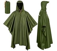 LAMA Lm052-3 Poncho Antipioggia, Verde Militare (LM052), XL Unisex-Adulto