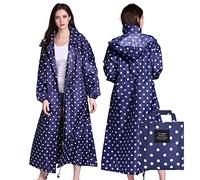 LAMA Mantello impermeabile lungo elegante, abbigliamento da pioggia, poncho da pioggia unisex con tasca a patta impermeabile, abbigliamento da pioggia per adulti, giacca da pioggia, abbigliamento