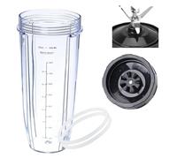 Lama Maschio Di Ricambio A 7 Alette E Frullatore Da 32 Once, Compatibile Con Nutri, Compatibile Con Ninja, Lama Maschio A 7 Alette Da 4 Pollici A Prova Di Perdite