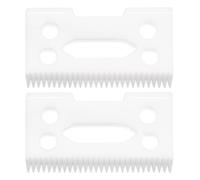 Lama mobile di ricambio per tagliacapelli professionale, regolabile, in ceramica, compatibile con tagliacapelli Wahl 5 Star Super Taper Magic Clip 8504 1919 8148 (bianco, 2)