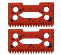 Lama mobile di ricambio professionale regolabile per tagliacapelli, in ceramica, compatibile con tagliacapelli Wahl 5 Star Super Taper Magic Clip 8504 1919 8148 (rosso, 2)