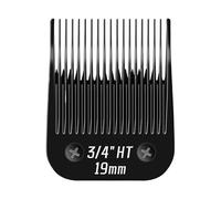 Lama nera staccabile for tosatrice for cani e gatti, compatibile con Andis, AG, AGC, AGP, AGRC, compatibile con Wahl, serie KM10, parti di ricambio for tosatrici for animali(34HT(19mm))