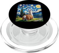 Lama Notte Stellata Van Gogh Eccentrico Animale PopSockets PopGrip per MagSafe
