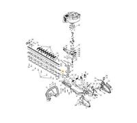 Lama ORIGINALE STIGA tagliasiepi HTK 75 X - SHT 675 K - PRO 75LD 118802451/0