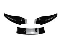 Lama Paraurti Anteriore Per BMW Serie 1 E81 E87 E82 E88 LCI 07-11 | Splitter della diga d'aria dello spoiler del labbro del paraurti anteriore in ABS Lip Spoiler Anteriore(Nero lucido)