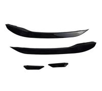 Lama Paraurti Anteriore Per Vw Per Golf 7.5 Per GTI Per GTD R 17-20 | Modifica lama antivento a labbro circondata dalla barra anteriore nera lucida Lip Spoiler Anteriore(B)