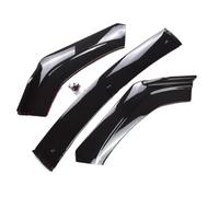 Lama Paraurti Anteriore Per VW Per Scirocco Per MK3 2008-2014 | Diffusore splitter spoiler paraurti anteriore in plastica ABS nero lucido da 3 pezzi Retroft Lip Spoiler Anteriore