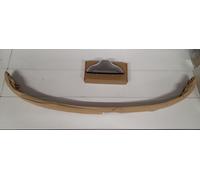 LAMA PARAURTI POSTERIORE CROMATA + LUCE TARGA IN PLASTICA CROMATA FIAT 500 EPOCA