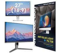 LAMA Pellicola protettiva anti-luce blu per monitor da 27 pollici, pellicola protettiva per display con blocco della luce blu, protezione per gli occhi, protezione antiriflesso 16:9 (598 x 337 mm)