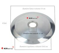 Lama per affettatrice Rasspe 330-57-4-286 100 CR6 tipo Kolossal MADE IN ITALY