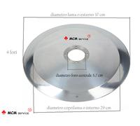 Lama per affettatrice Rasspe 370-57-4-290 100CR6 tipo Bizerba Made in Italy