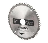 Lama per circolare in metallo duro Disco taglio in lega premium 60 denti per legno e metalli non ferrosi Durevole ad alta velocità 148 mm 5,83 pollici Argento