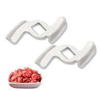 Lama per macinare la carne 304 in acciaio inox tritacarne tritacarne taglierina di ricambio per tritacarne taglia 5 2 pezzi(Lama a 2 fori quadrati da 8 mm)