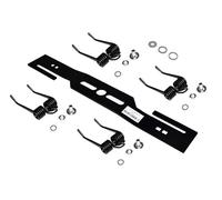 Lama per scarificatore per tosaerba, smacchiatore + 4 molle doppie temprate