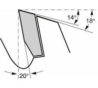 Lama per sega BOSCH Construct Wood 500 x 30 x 3,8 mm; 36 2608640705