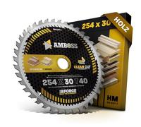 Lama per sega circolare HM 254x30 Z40 a denti alternati per legno - Multiuso. AMBOSS WERKZEUGE® lama per sega 254mm compatibile con Bosch GTS 10, PTS 10, PTS 100 T, GTS 254 Parkside PTSK 2000 G5 Güde