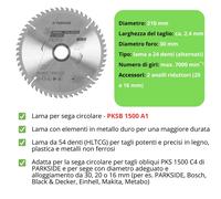 Lama per Sega Circolare PARKSIDE 140mm 150mm 160mm 190mm 210mm