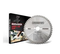Lama per sega circolare per legno | Qualità premium HM | Lama per sega circolare in metallo duro per la lavorazione del legno | CROSSFER® (diametro 450 x 30 (Z40) DE)