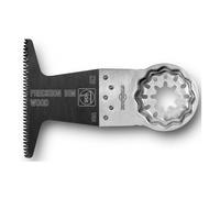 FEIN BIM E-Cut Lama da taglio di precisione, Conf. 1 pz., Larghezza 65 mm, Lunghezza 50 mm, Attacco Starlock, Lama bimetallica con dentatura giapponese su due file