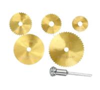 Lama per sega per taglio met alli Kit lama for HSS 6CPS Mini disco for da 22-44 mm con gambo da 3,175 mm Lama circolare for lavorazione del legno for utensile rotante