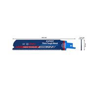 LAMA PER SEGA UNIVERSALE BOSCH 2 608 900 367 - Lunghezza 15 cm, 8 TPI, Carburo